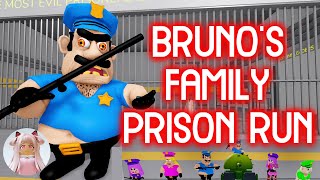 BRUNO'S FAMILY PRISON RUN! (Obby) - Roblox Obby Gameplay Walkthrough No Death [4K]