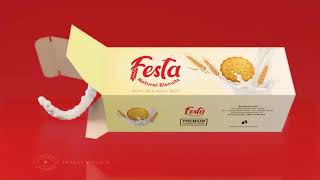 Festa Natural Biscuits | 3D animation video | Product animation