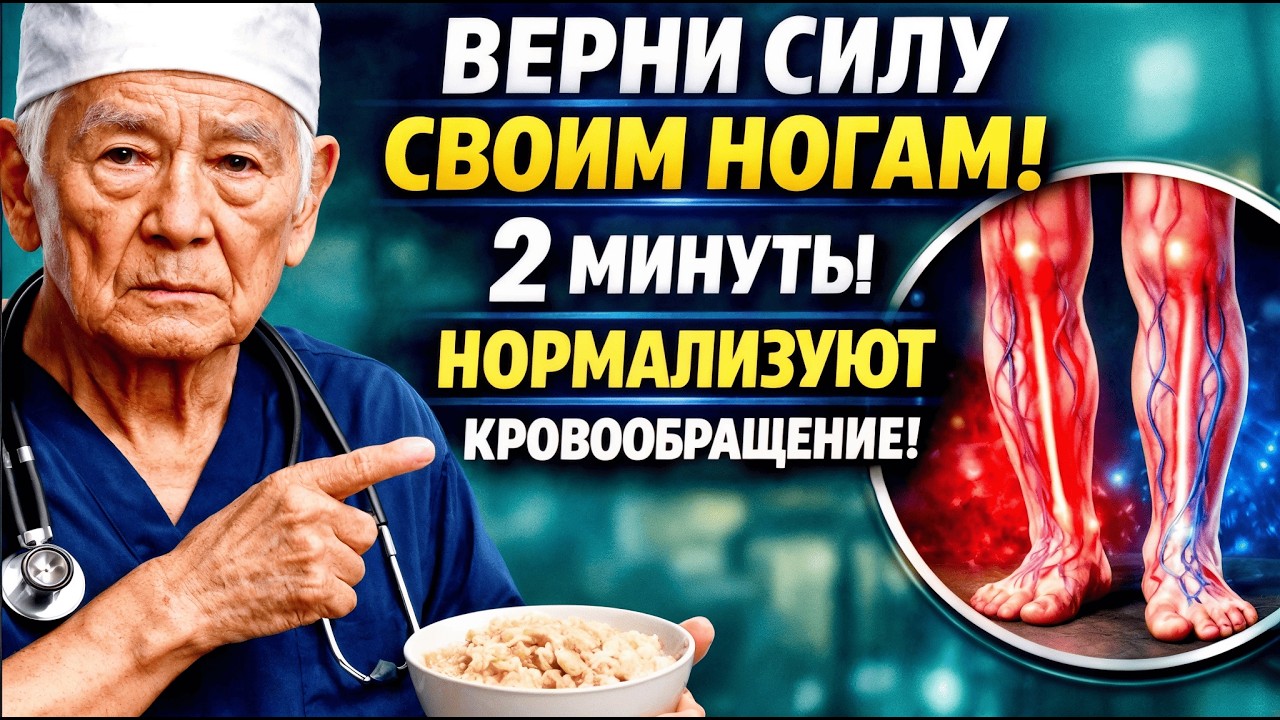 НОГИ ЛЕДЯНЫЕ И КАК БУДТО СВИНЦОВЫЕ? ПРОСТО СДЕЛАЙ ЭТО — КРОВЬ ПОБЕЖИТ ЗА 7 МИНУТ! / СЕКРЕТ