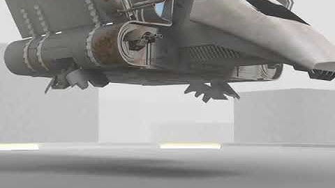 Tydirium shuttle landing