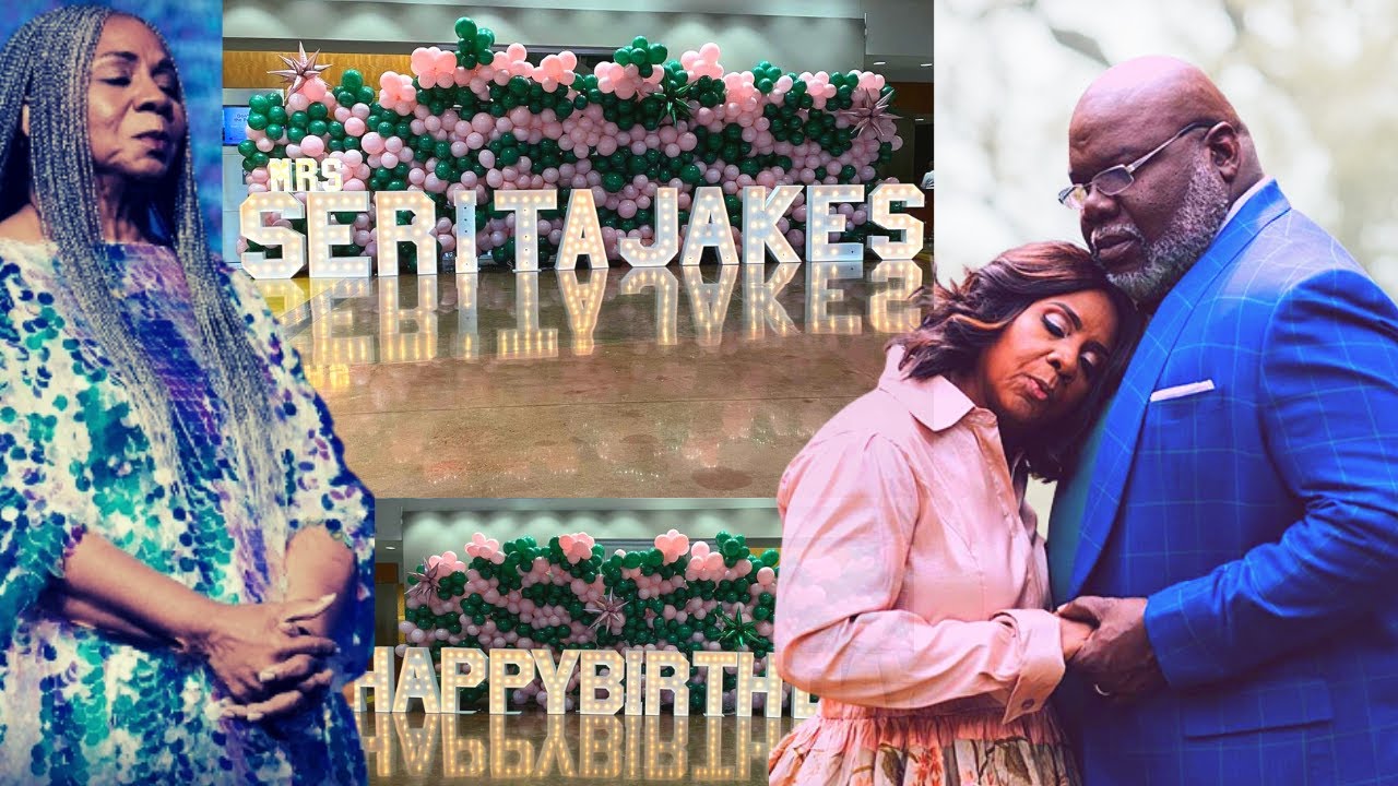 Bishop td jakes wife first lady serita jakes celebrates birthday in