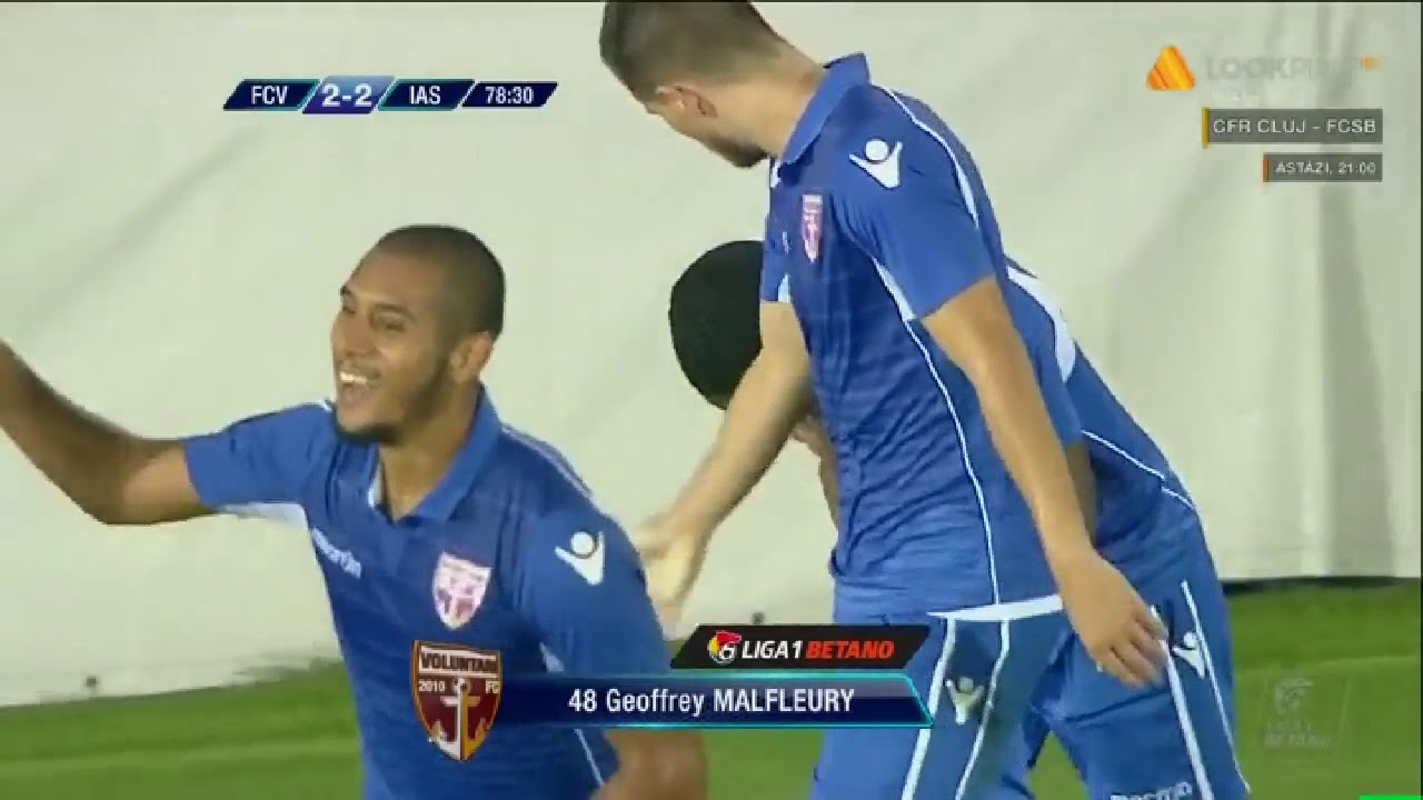 Geoffrey Malfleury aduce egalarea! FC Voluntari - Poli Iasi (2-2) Etapa 8 - Liga 1 poli iasi facebook