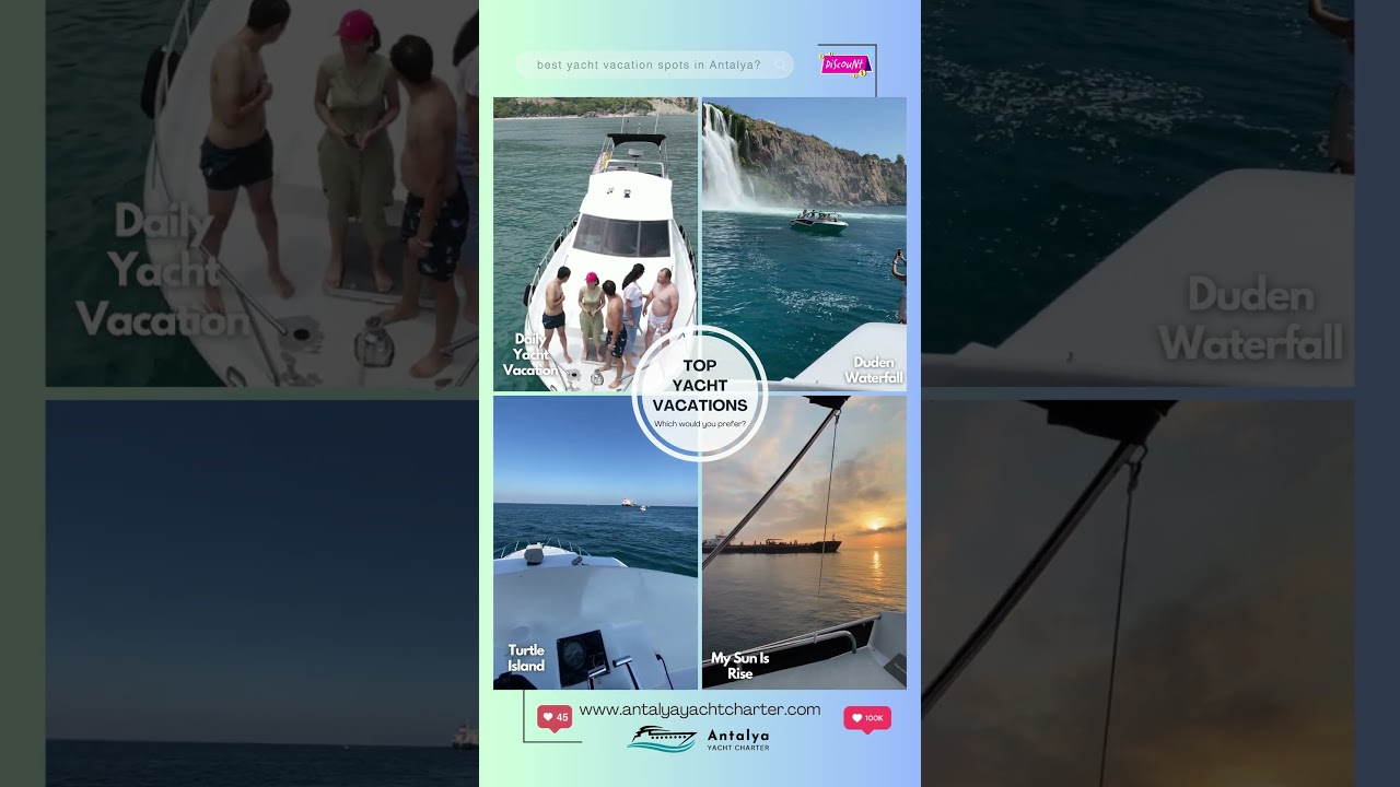 Best yacht vacation spots in Antalya? 