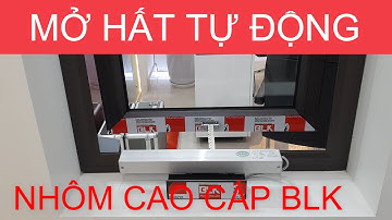 🔴 QW2042 - Cửa sổ mở hất điều khiển tự động, lắp các vị trí trên cao || Nhôm cao cấp BLK Aluminium