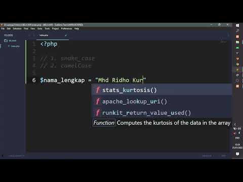Part 8.2 | Snake dan Camel Case Variabel | PHP Dasar