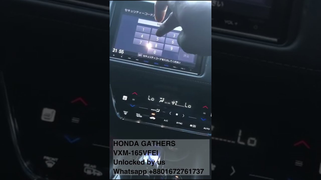 Gathers VXM-165VFEi ＋GathersVM-155EN Honda Gathers vxm-155vfei unlock for Jamaican customer - YouTube