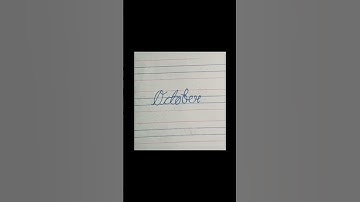 Writing "October" in Cursive Writing | #shorts #calligraphy