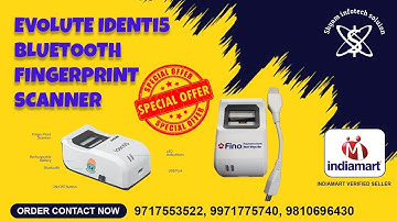 Evolute identi5 Bluetooth fingerprint scanner | fingerprint device spice money Porter how to use