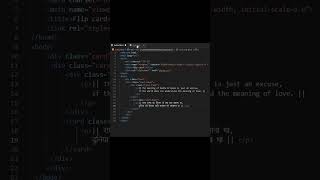 How to Create a Flip Card Effect with HTML & CSS  Flip Cards CSS Tutorial #coding #html5  #css3