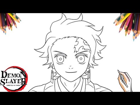 Como Desenhar o TANJIRO KAMADO Passo a Passo Fácil (Demon Slayer