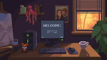 Pixel Art Painting of a Cozy Office Scene - Time-Lapse Digital Art