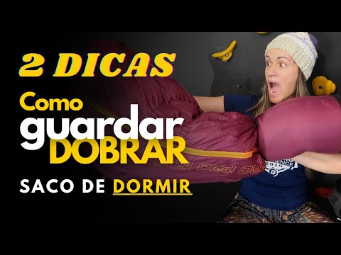 Vídeo: Como Dobrar Um Saco De Dormir