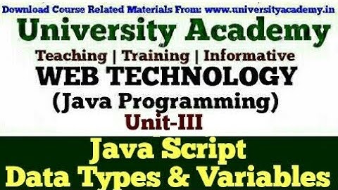 WT37: Java Script | JavaScript Variables|JavaScript Data Types| JS Identifiers | Hindi