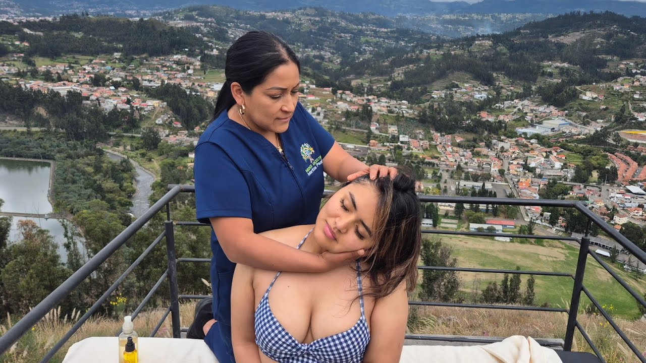 ASMR FULL MASSAGE TO RELEASE STRESS WITH MARITZA PANGOL & SOFY
