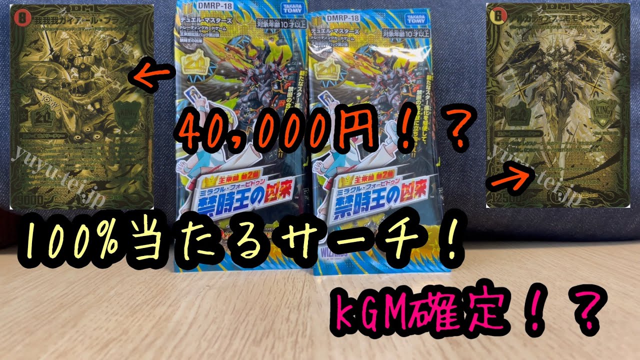 100%当たるサーチパック開封【DMRP-18 デュエル・マスターズTCG 王来篇