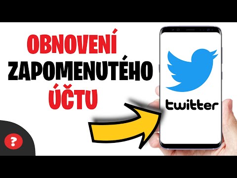 Jak OBNOVIT ZAPOMENUTÝ ÚČET na TWITTER | Návod | Twitter / MOBIL