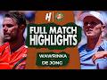 Stan Wawrinka vs Jesper De Jong - FULL Match Highlights | Roland Garros 2026