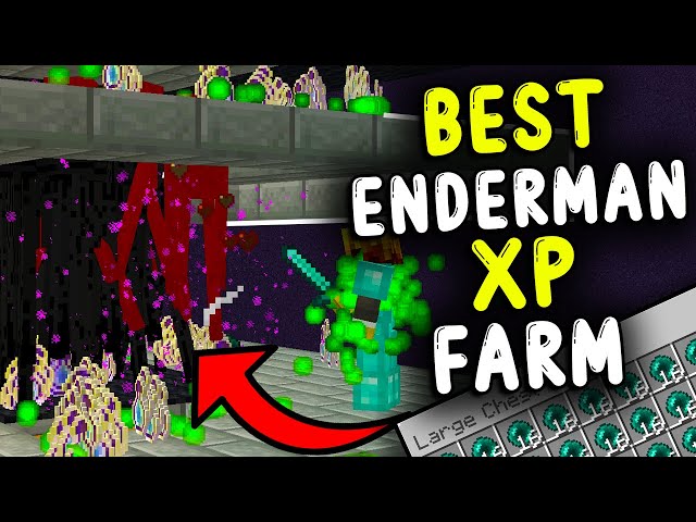 Minecraft Enderman XP Farm 1.20.2 - BEST DESIGN 