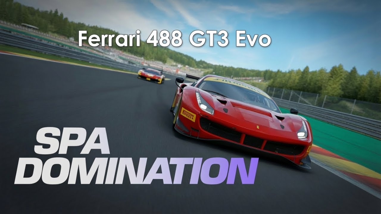 Assetto Corsa Competizione Ferrari 488 GT3 Evo Spa Gameplay