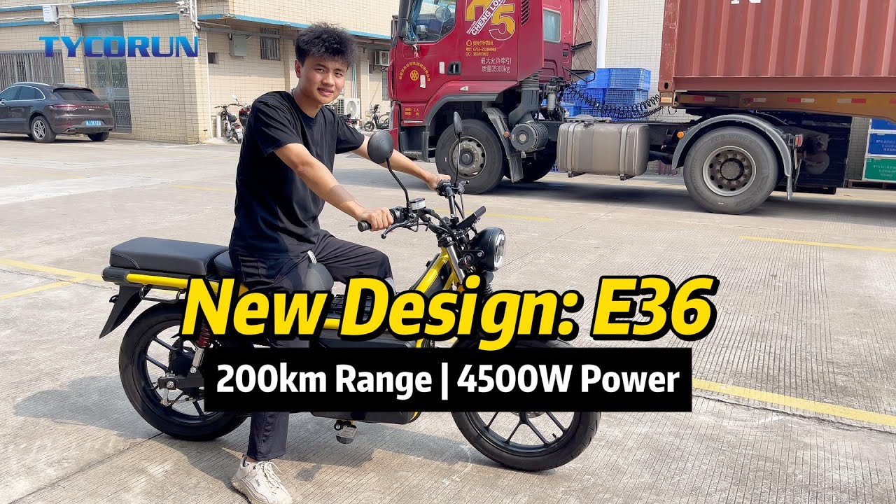 Introducing E36  New Electric Motorcycle for Delivery & Taxi  4500W  200km Range
