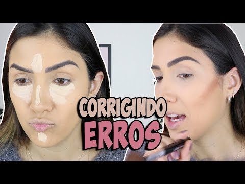 CORRIGINDO BASE ERRADA, CONTORNO MARCADO E RÍMEL COM EFEITO DE BONECA - CORRIGINDO BASE ERRADA, CONTORNO MARCADO E RÍMEL COM EFEITO DE BONECA