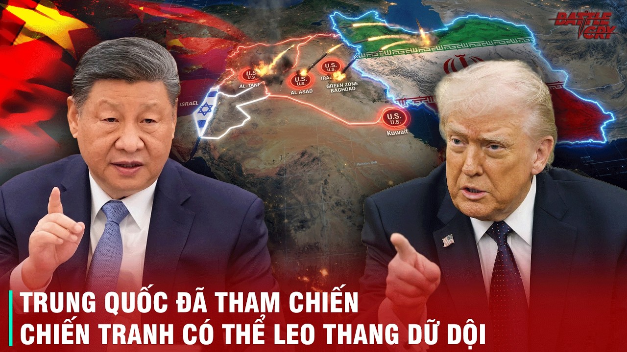 MỸ CẢNH BÁO ĐÁNH LUÔN CẢ TRUNG QUỐC KHI NƯỚC NÀY ĐÃ THAM CHIẾN - CHIẾN TRANH IRAN LEO THANG DỮ DỘI
