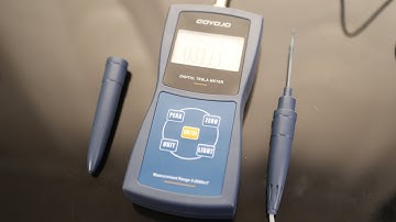 GOYOJO Digital Gauss Meter DC Magnetic Field Tester with High-Precision Metal Probe 20000Gs Range