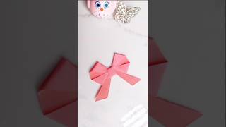 😱 DIY Cute Paper Bow 🎀 | Easy 2 Minute Craft | #youtubeshorts #art #diy #drawing #DIY #PaperBow
