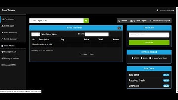 Point Of Sale Using PHP and bootstrap