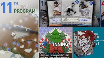 All the 11th Inning Program Details! NEW 99 Eddie Mathews & Other Event Rewards!