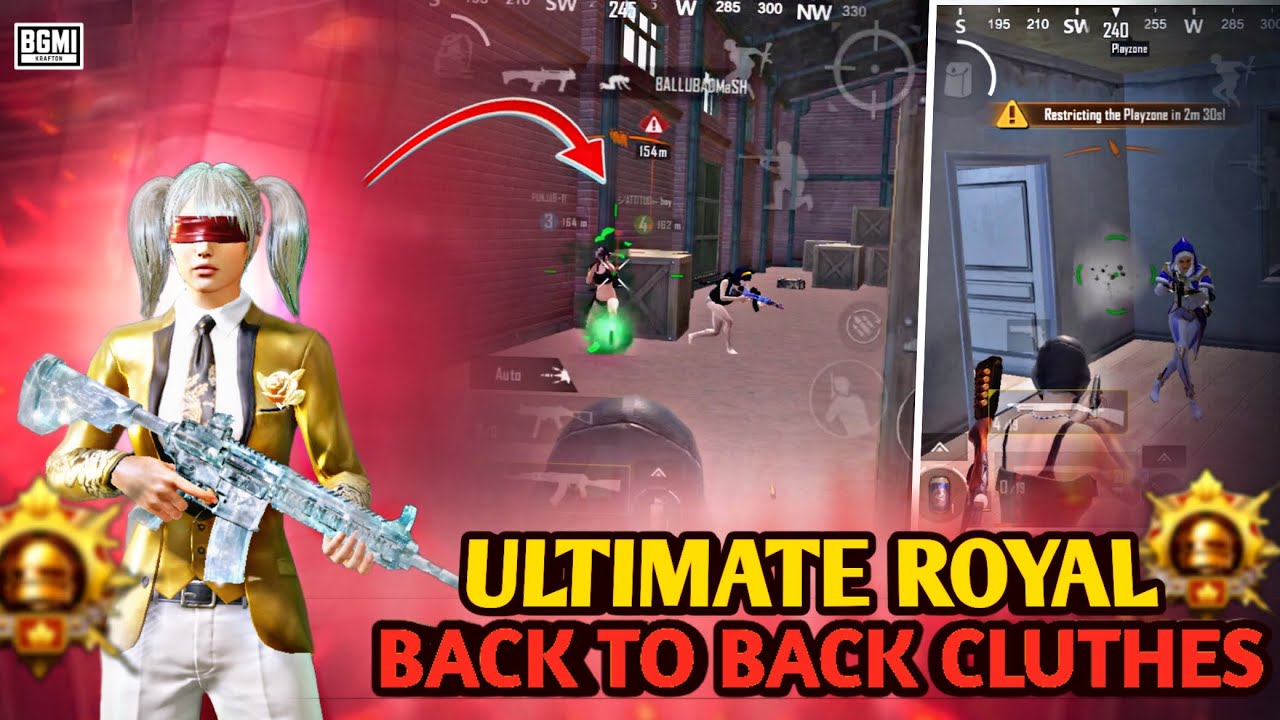 BACK TO BACK CLUTCHES IN ULTIMATE ROYAL | BGMI — PUBG MOBILE - YouTube