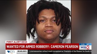 Sumter deputies search for wanted man in connection with robbery investigation