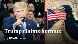 Trump says he will soon declare Strait of Hormuz a US territory