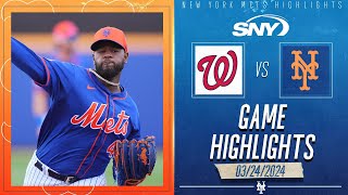 Luis Severino hurls five solid innnings as Mets cruise to 10-1 win over Nats | Mets Highlights | SNY
