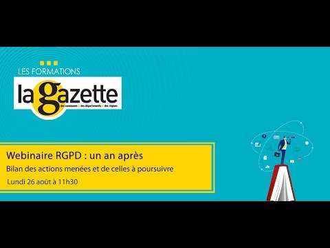 Webinaire : RGPD le bilan un an après | La Gazette des communes