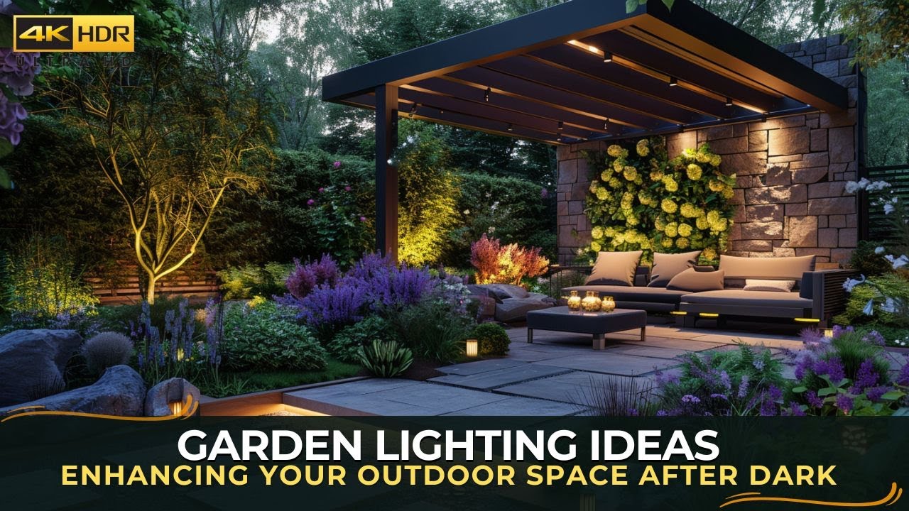 Garden Lighting Ideas Enhancing Your Outdoor Space After Dark - YouTube