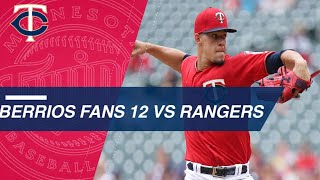 Berrios tosses seven shutout innings against Rangers