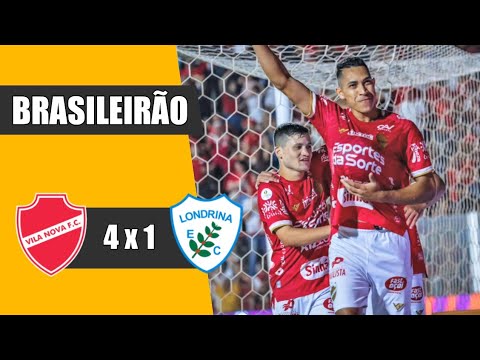 VILA NOVA 4 X 1 LONDRINA | GOLS | BRASILEIRÃO SÉRIE B 2023