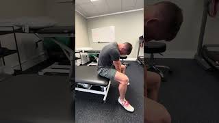 Seated Segmental Flexion #physicaltherapy #lowbackpain