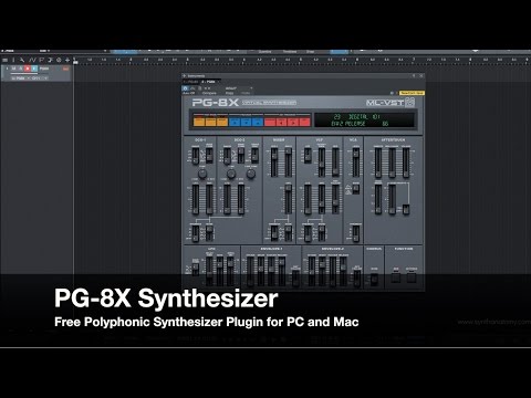 PG-8X - Free Polyphonic Synthesizer Plugin for PC and Mac