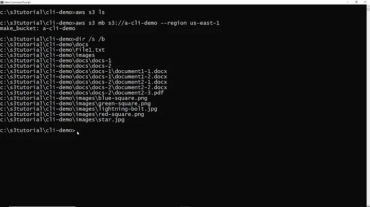 How to Create an Amazon S3 Bucket and Upload a File Using the Command Line