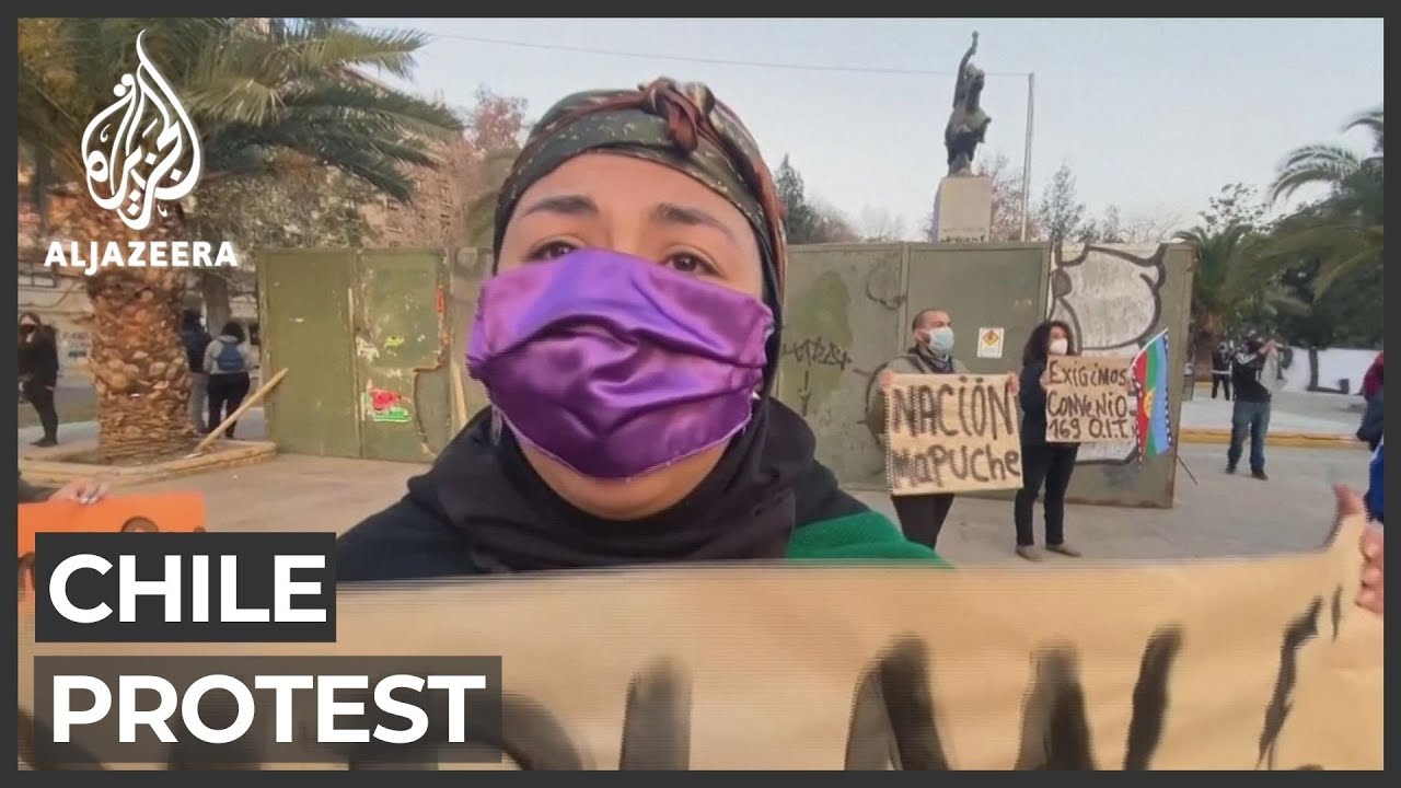 تشيلي: تفريق متظاهري المابوتشي بخراطيم المياه