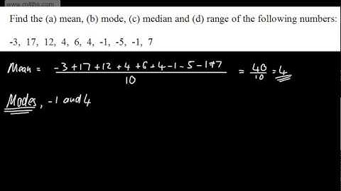 GCSE Maths - Basic Averages (Mean, Mode, Median and Range) Higher and Foundation