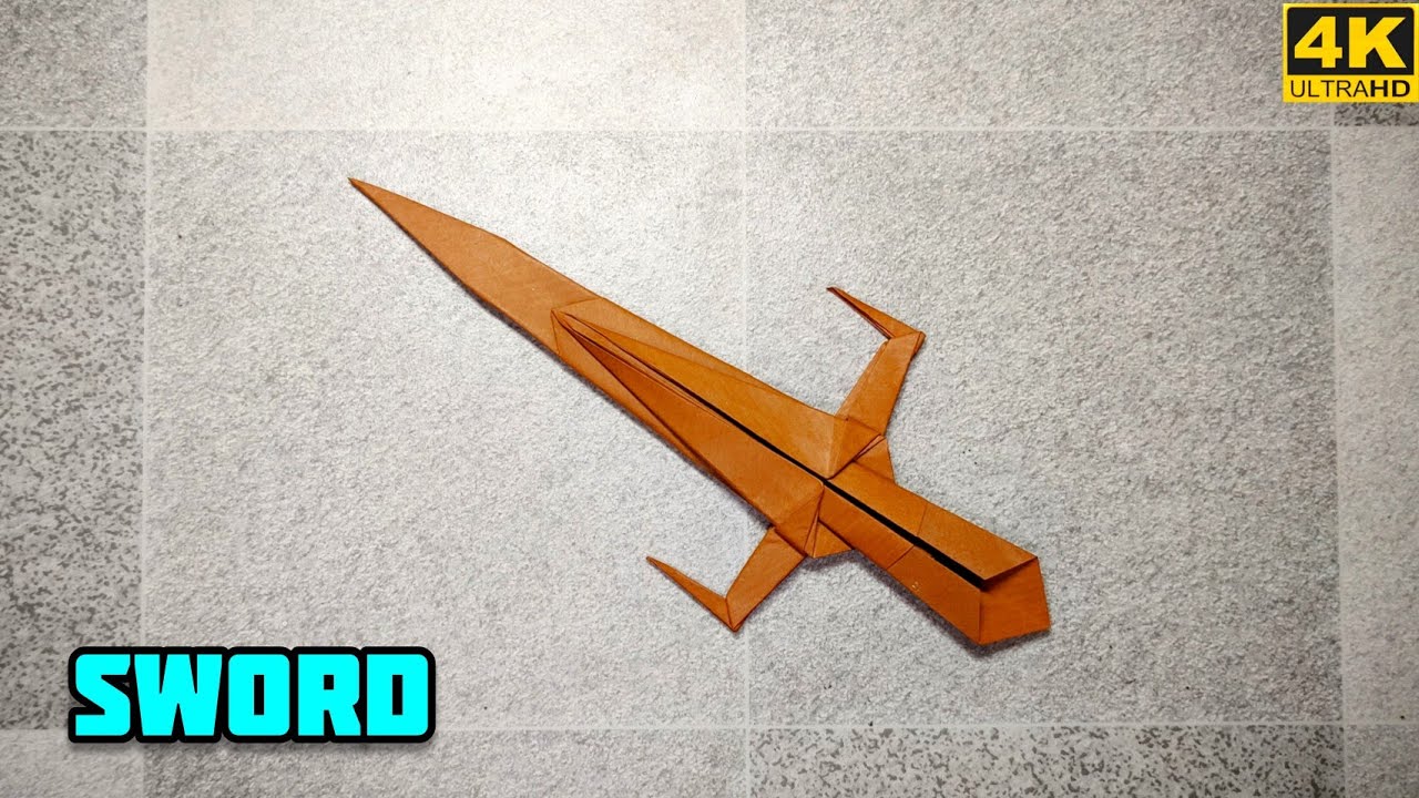 Origami Sword Origami tutorial Paper craft YouTube