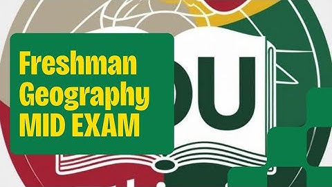Freshman | Geography | mid  exam | Arbaminch university 