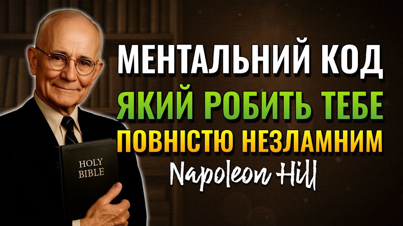 Ментальний код Наполеона Гілла, щоб стати непохитним. (Napoleon Hill)