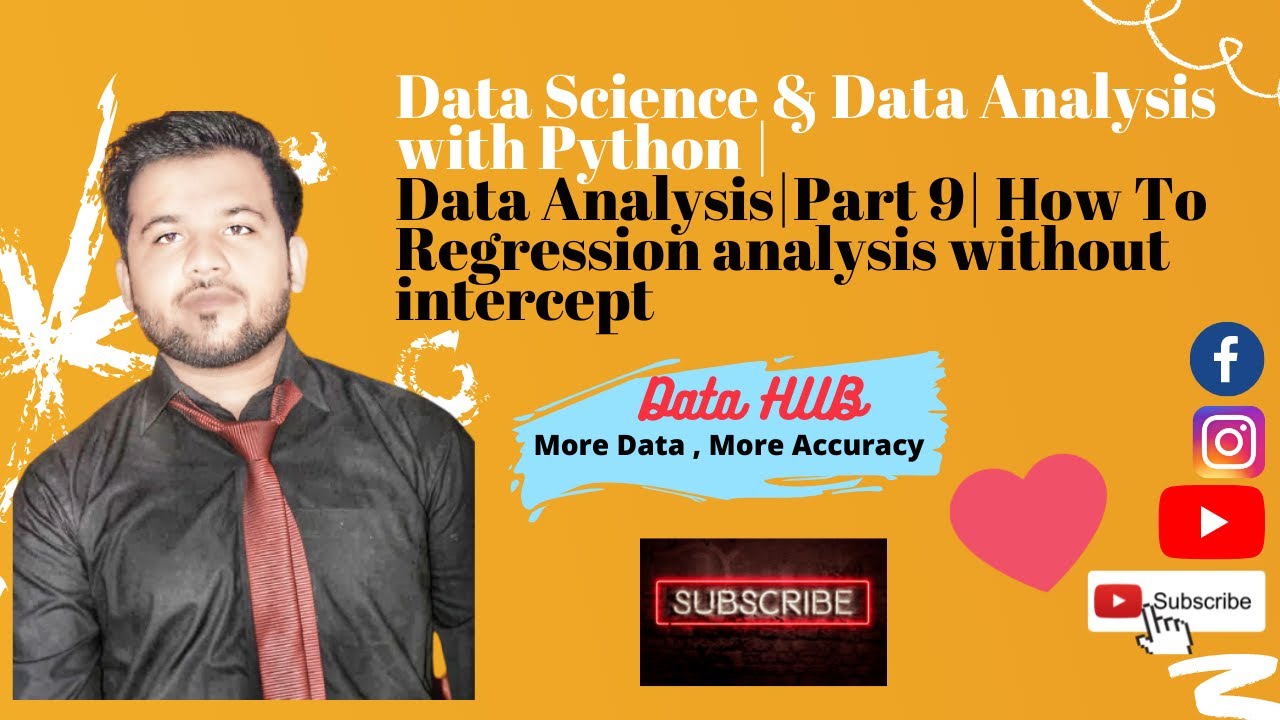 Data Science with Python |Data Analysis|Part 9| HOW TO Regression ...