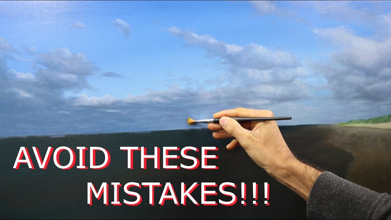 How to paint realistic clouds on a large scale - cloud painting ...