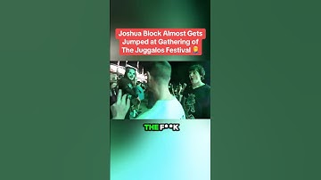 Joshua Block spits on innocent guy at Gathering Of The Juggalos 😳