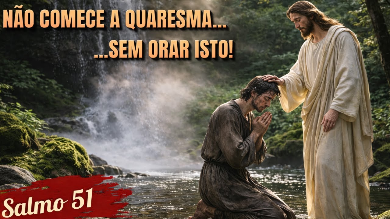 Oração de Limpeza Espiritual para entrar na Quaresma | Salmo 51 | Quaresma 2026